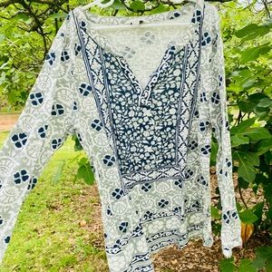Lucky Brand 3/4 Sleeve Top